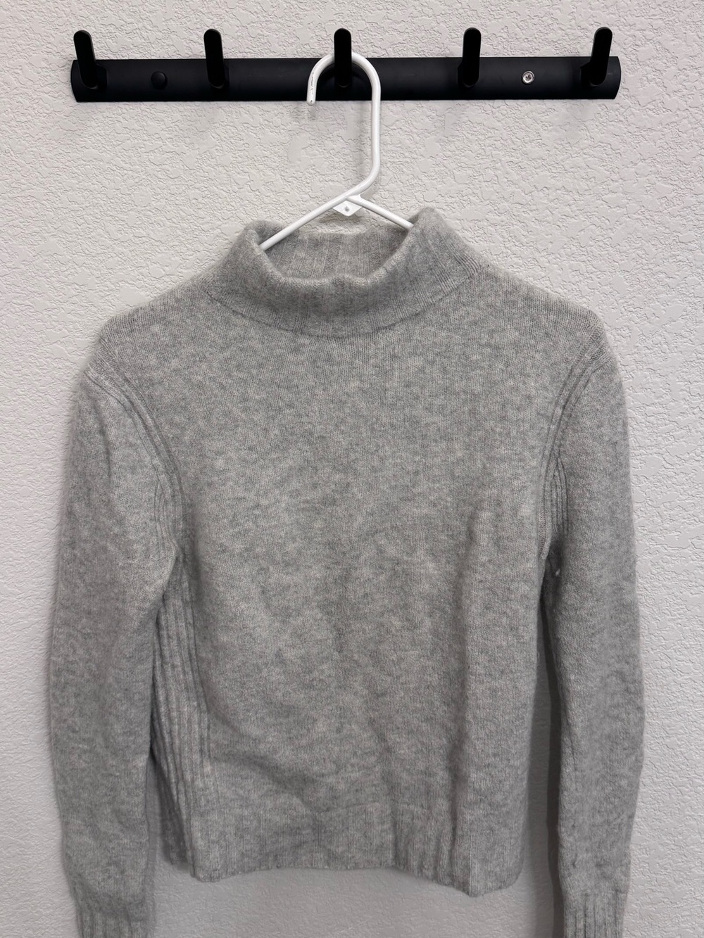 J. Crew Light Gray Wool Turtleneck Sweater